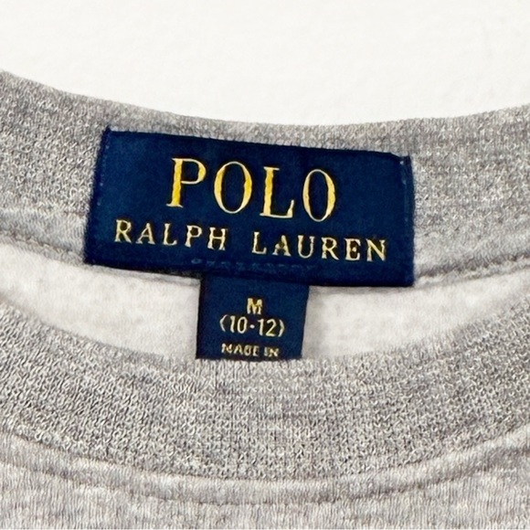 Polo Ralph Lauren Kids Grey Navel Polo Bear Splash Pants Crewneck Sweatshirt - Picture 3 of 5